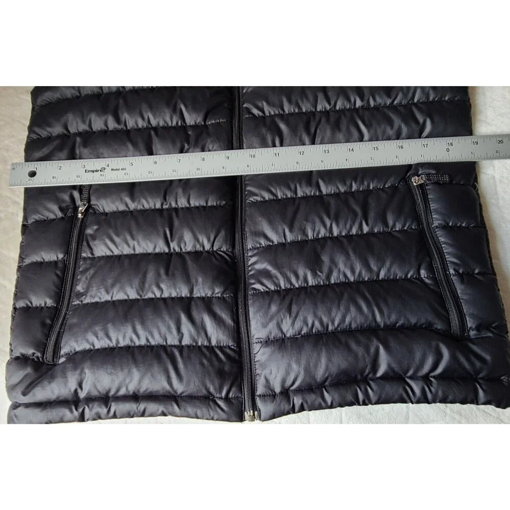 Patagonia Boys XL 14 Puffer Jacket Black Insulated Full Zip 68242 Repaired